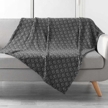 Ultra Doux Chaise lit 127 cm x 152 cm Antistatique pour Toutes Les Saisons N//A Plaid r/éversible en Flanelle avec Motif Hibou pour canap/é