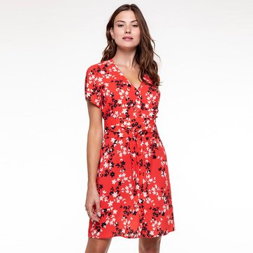 Robe Fleur Rouge La Redoute