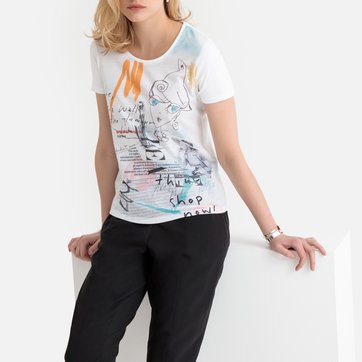 T-shirt estampada, mangas curtas ANNE WEYBURN