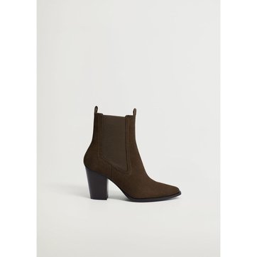 mango bottes cuir semelle track