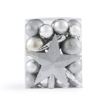 Weihnachtsbaum-Schmuckset Caspar, 33-teilig, silberfarben LA REDOUTE INTERIEURS