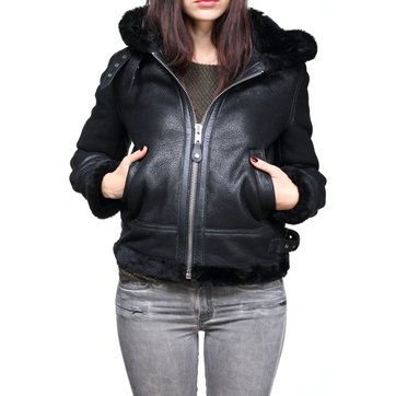Veste en cuir et simili femme SCHOTT | La Redoute