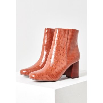 Bottines rouges camaieu