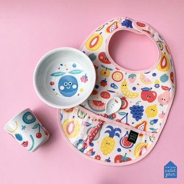 Ventouse Avec Ventouse En Silicone Assorti Pour Bebe Pour Tout Petits Et Enfants Set De Cuilleres A Plateau Circulor Assiette En Bambou Pour Enfants Vaisselle Le Repas De Bebe