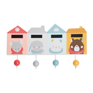 Cabide com 4 ganchos, les Jolis trop beaux Cabide com 4 ganchos, les Jolis trop beaux MOULIN ROTY