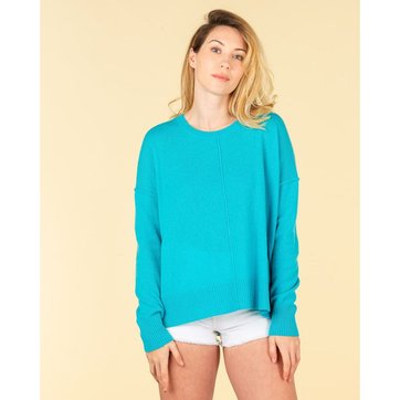 pull homme turquoise