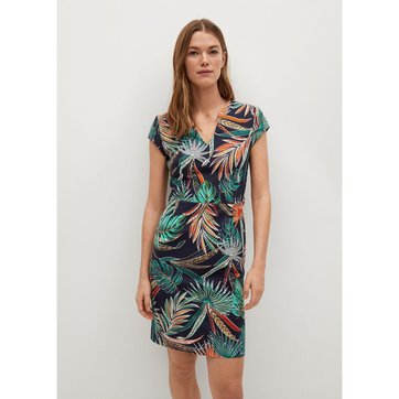 robe mango imprime fleuri