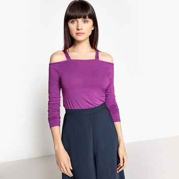Camisola de mangas compridas, ombros descobertos LA REDOUTE COLLECTIONS