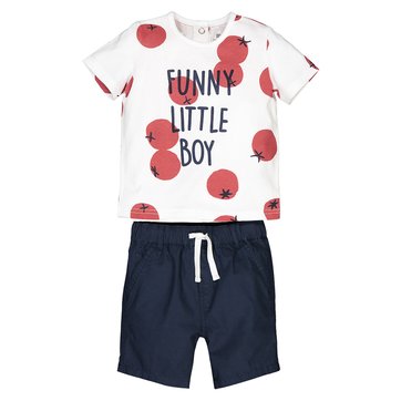 Set aus T-Shirt und Shorts, 3 Monate - 3 Jahre LA REDOUTE COLLECTIONS