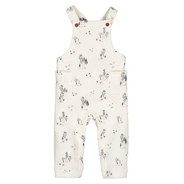 Jardineiras estampadas, em moletão, 1 mês-2 anos LA REDOUTE COLLECTIONS