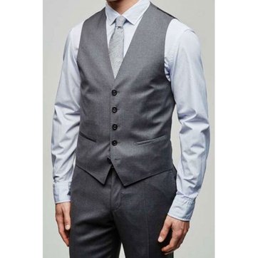 Gilet Costume Homme Gris Anthracite La Redoute