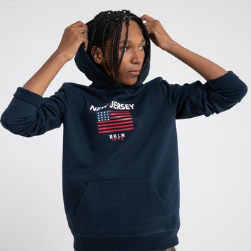 Sweat com capuz, estampado à frente, 10-16 anos LA REDOUTE COLLECTIONS