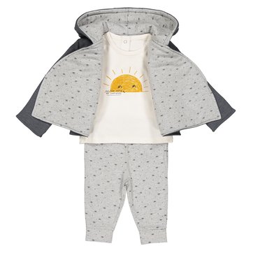 Conjunto de 3 peças, 1 mês-2 anos LA REDOUTE COLLECTIONS