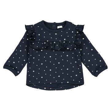Sudadera con volantes de felpa estampada, 1 mes - 4 años LA REDOUTE COLLECTIONS