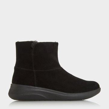 bottine cuir fourrée femme