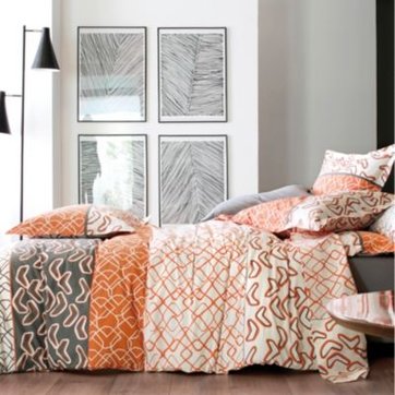 housse de couette orange | la redoute