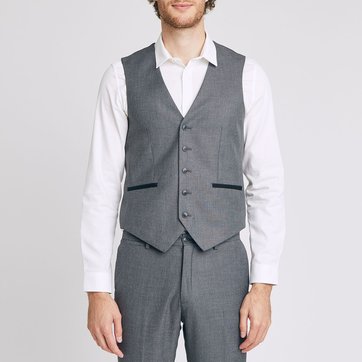 gilet de costume gris