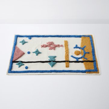 Bath Mats Cotton Towelling Striped La Redoute Izlan Multicoloured Cotton Bath Mat La Redoute Interieurs