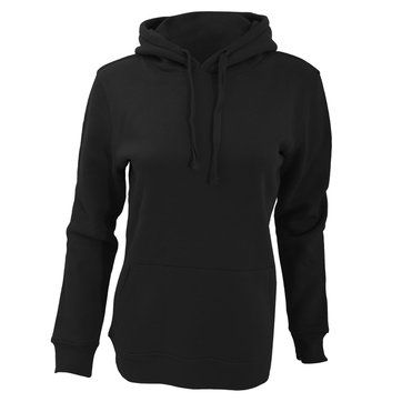 pull capuche noir femme