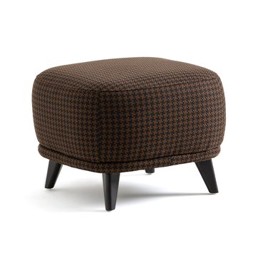 Fusshocker mit Hahnentrittmuster-Muster Odalie, Design E.Gallina AM.PM