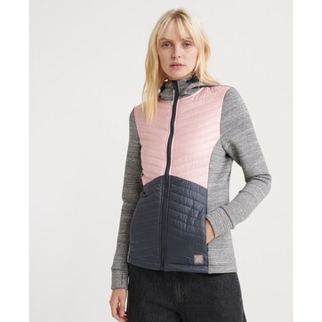 Didrikson Femmes Hybride Veste Veste melaram Wns Jkt Noir Respirant Élastique