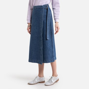 Langer Wickelrock aus Denim LA REDOUTE COLLECTIONS