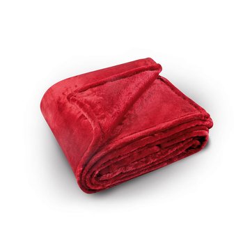 Couverture polaire rouge | La Redoute