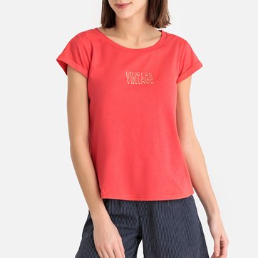 T-shirt de gola redonda, mangas curtas, BRIDGET GARANCE PARIS 