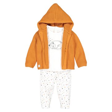 Conjunto de 3 peças, 1 mês-3 anos LA REDOUTE COLLECTIONS