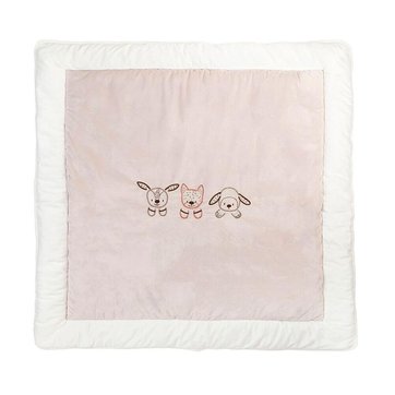Amilian Tapis de parc en coton pour parc 100 x 100 cm