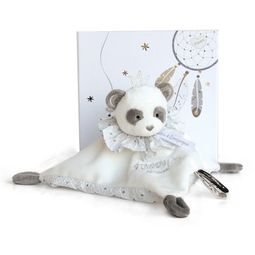 Boneco-doudou panda, apanha sonhos, DC3536 DOUDOU ET COMPAGNIE