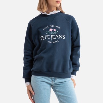 Sweat com gola redonda, motivo à frente PEPE JEANS