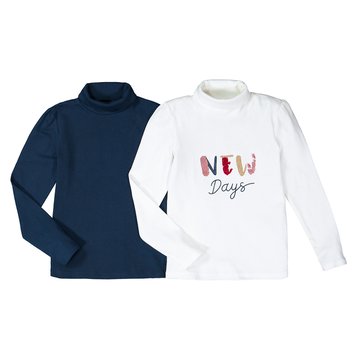 Lote de 2 camisolas de gola alta, 3-12 anos LA REDOUTE COLLECTIONS