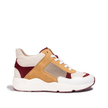 basket montante rouge femme