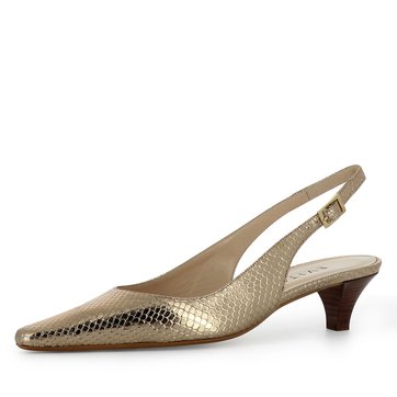 escarpin talon carré pailleté
