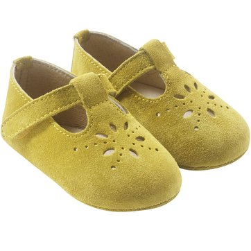 sandales compensées jaune moutarde