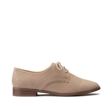 derbies femme rose poudré