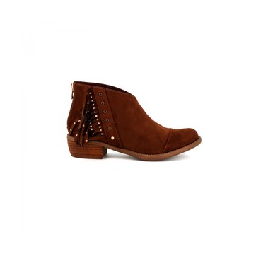 bottines indiennes bohèmes plumes et franges