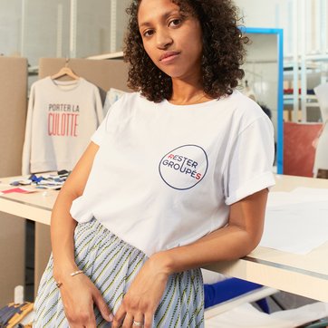 T-shirt de gola redonda, mangas curtas, Made in Roubaix LA REDOUTE COLLECTIONS