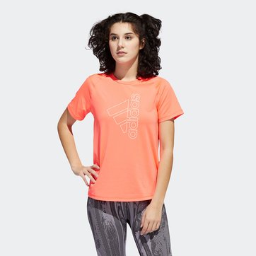 T-shirt de desporto com mangas curtas, em tecido anti-UV adidas Performance