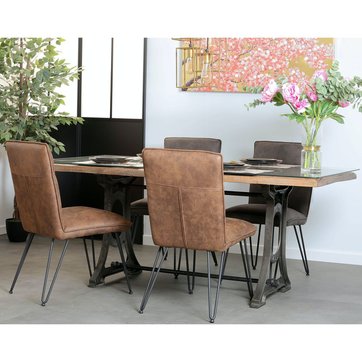 Table Bois Metal La Redoute