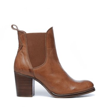 Chelsea boots en cuir avec talon cubain Chelsea boots en cuir avec talon cubain SACHA