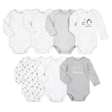 7er-Pack Bodys mit langen Ärmeln, 0-3 Jahre LA REDOUTE COLLECTIONS