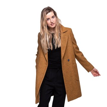 Manteau trench laine femme | La Redoute Manteau rétro en drap de laine Trench And Coat | La Redoute
