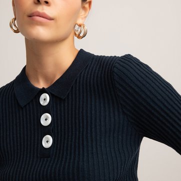 Pullover mit Polokragen, Feinstrick LA REDOUTE COLLECTIONS