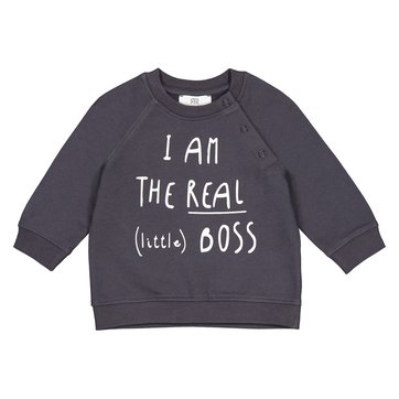 Sweatshirt mit rundem Ausschnitt und Message-Print, 1 Monat-4 Jahre LA REDOUTE COLLECTIONS
