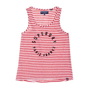 Top de gola redonda, motivo à frente SUPERDRY