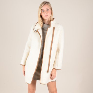 Abrigo 3/4 con cremallera y cuello alto MOLLY BRACKEN
