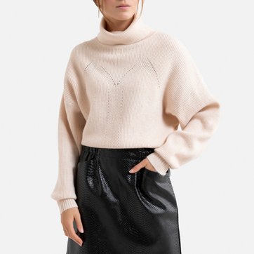 Rollkragenpullover mit Ajour-Details MOLLY BRACKEN