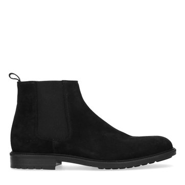 bottine daim noir homme